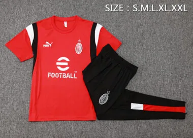 23-24 AC Milan Short Sleeve Training Suit