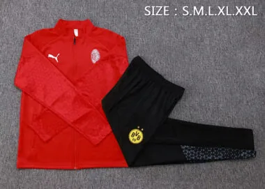 23-24 AC Milan Long Sleeve Training Suit (7)