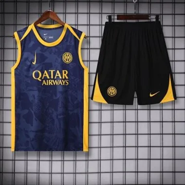25-26 Inter Milan Navy Training Kits Football Vest Suits