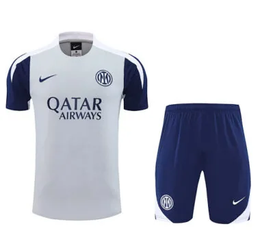 25-26 Inter Milan Grey&amp;Navy Training Kits Football Tracksuits