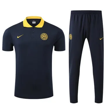 25-26 Inter Milan Black POLO Training Kits Football Tracksuits