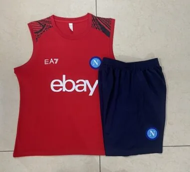 24-25 Napoli Red Vest Kit Soccer