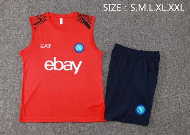 24-25 Napoli Red Vest Kit Soccer