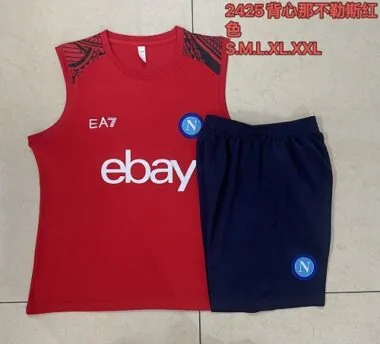 24-25 Napoli Red Vest Kit Soccer