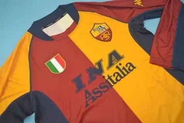 01-02 Maglia da casa della Roma a maniche lunghe