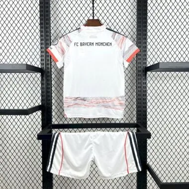 25-26 Bayern Munich Away Kid Kits Youth Apparels Soccer