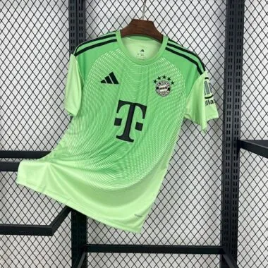 25-26 Bayern Munich Green Goalkeeper Shirt Football Uniform