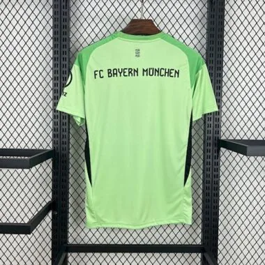 25-26 Camisa verde de guarda-redes do Bayern de Munique - Equipamento de futebol