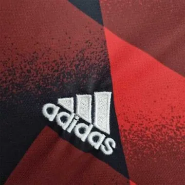 22-23 Bayern training kit red geometric pattern