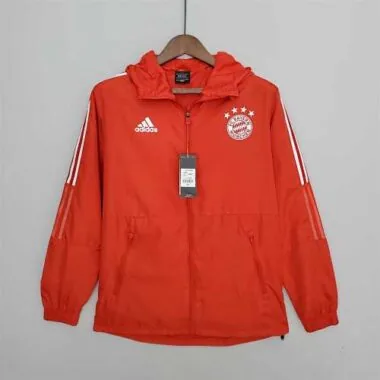 22-23 Bayern red windbreaker