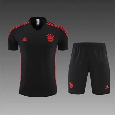 22-23 Bayern Munich Training Short Sleeve Kit Black
