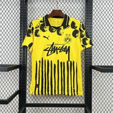 25-26 Borussia Dortmund x Kidsupre&amp;Stussy Special Kit Football Apparels Soccer