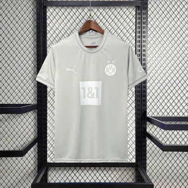 23-24 Dortmund Silvery White S-XXL best soccer jersey