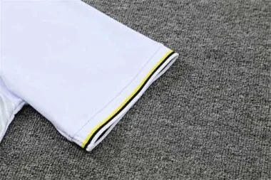Polo Dortmund met grijze en witte strepen