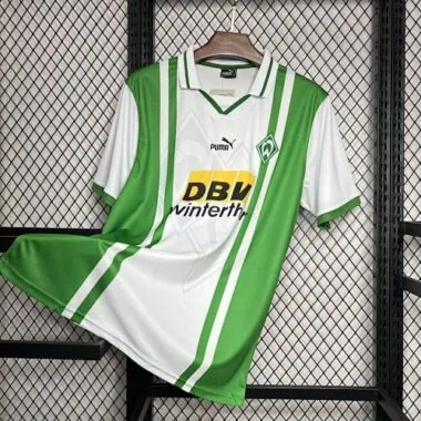 96-97 Werder Bremen Home Retro Kit Vintage Shirt Soccer