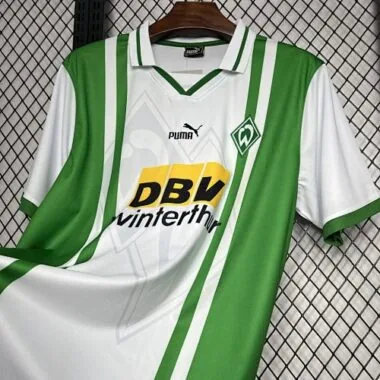 96-97 Werder Bremen Home Retro Kit Vintage Shirt Soccer