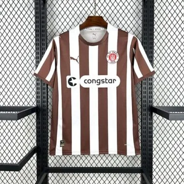25-26 St Pauli Home T-Shirt Football Apparels Soccer