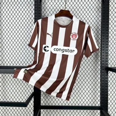 25-26 St Pauli Home T-Shirt Football Apparels Soccer