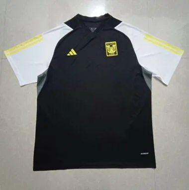 23-24 Tigres UANL Training Kit Black Shirt Soccer Jerseys Yupoo