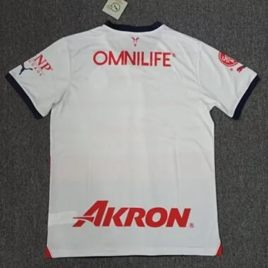 23-24 Chivas Guadalajara Away Kit White Cheap Jerseys