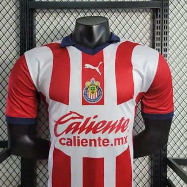 23-24 Chivas Guadalajara thuisvoetbalshirts voor spelers, maten S-XXL