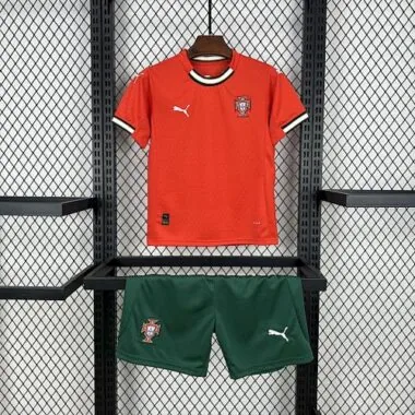 2025 Portugal Home Kids Kit Soccer