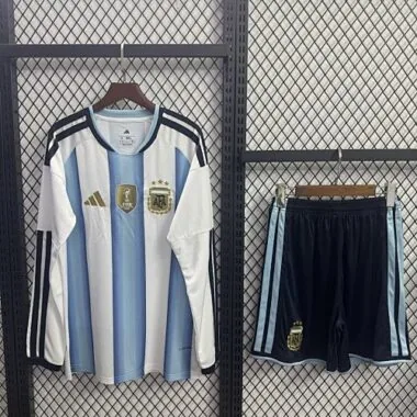 World Cup Jersey 2026 Argentina Home Long Sleeves Kit Soccer T-Shirt AAAAJersey Supply Yupoo