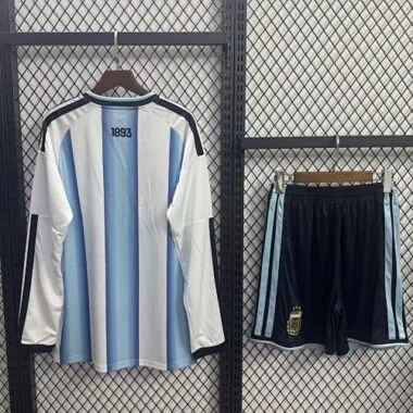 Maglia della Coppa del Mondo 2026: divisa da casa dell'Argentina a maniche lunghe - Maglietta da calcio