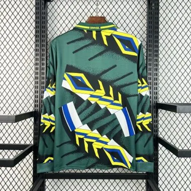 1994 Brazil Goalkeeper Long Sleeves Kit Retro Soccer T-Shirt