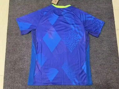 2025 Brazil Away Blue Kit Soccer