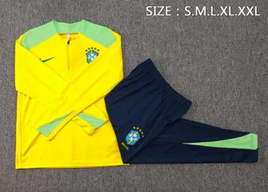 2024 Brazil Long Sleeve Training Suit Football Shirts(10)