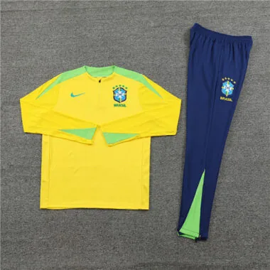 2024 Brazil Player Long Sleeve Training Suit Football Shirts