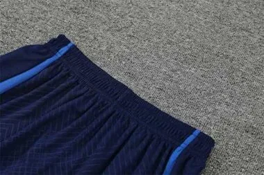 2022 France Training Suit Short Sleeve Kit Blue