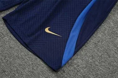 2022 France Training Suit Short Sleeve Kit Blue