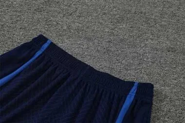 2022 France Training Suit Short Sleeve Kit White Blue