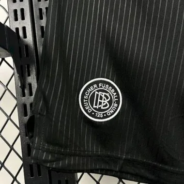 25-26 Germany 125th Anniversary Black Shorts Football Trousers Soccer