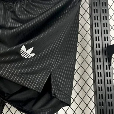 25-26 Germany 125th Anniversary Black Shorts Football Trousers Soccer