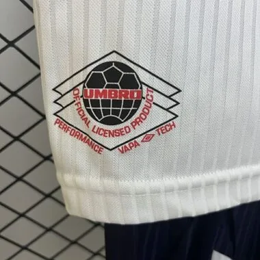 1998 England Home Retro Kid Kits Youth Apparels Soccer