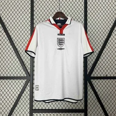 2004 England Home Retro Kit Jersey