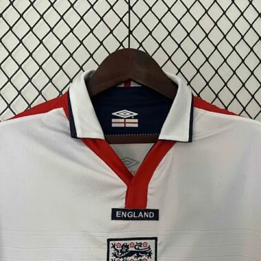 2004 England Home Retro Kit Jersey