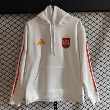 2026 Spain White Hoodies Jackets Kit Soccer T-Shirt AAAAJersey Supply Yupoo
