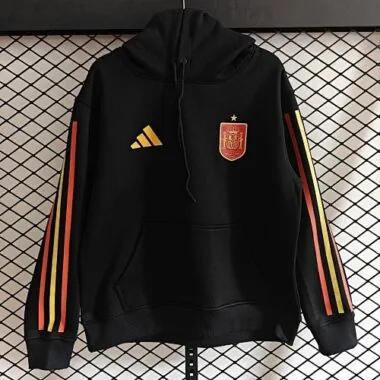 2026 Spain Black Hoodies Jackets Kit Soccer T-Shirt AAAAJersey Supply Yupoo