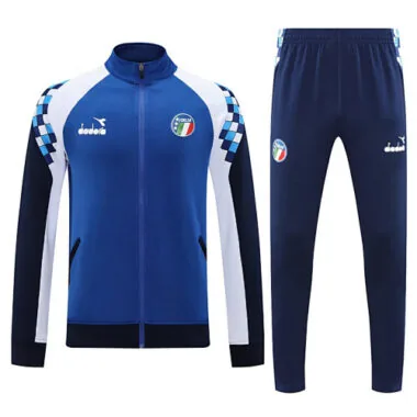 25-26 Italy Chandal Retro Football Tracksuits Long Jacket Suits