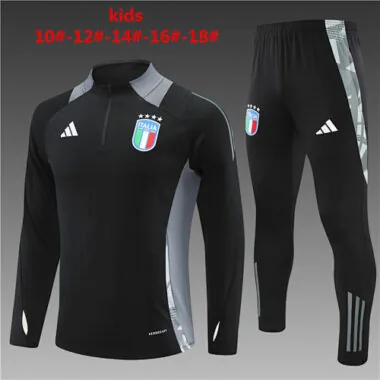 2024 Italy Kids Long Sleeve Training Suit Football Shirts