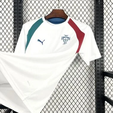 2026 Portugal wit trainingsshirt voetbal-T-shirt