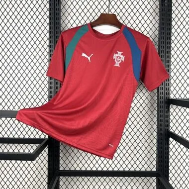 2026 Portugal Red Training Kit Soccer T-Shirt