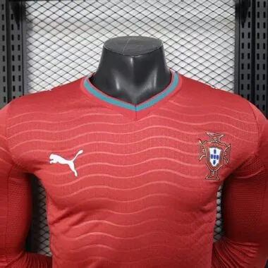 World Cup Jersey 2026 Portugal Home Long Sleeve Kit Player Version Soccer T-Shirt
