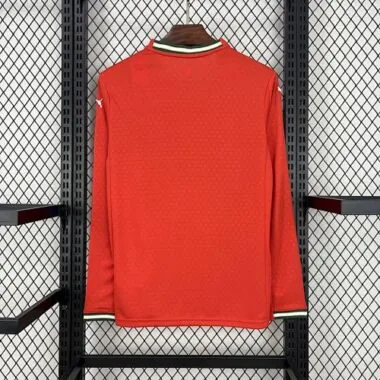 2025 Portugal Home Red Kit Long sleeves Soccer
