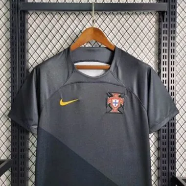 2023 Portugal Zwart S-XXL Goedkope voetbalshirts