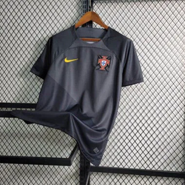 2023 Portugal Zwart S-XXL Goedkope voetbalshirts